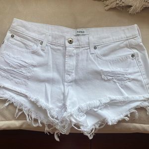 Pistolla white jean shorts size 27